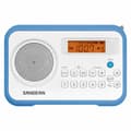 Miniatyrbillede 1 af 7: Transistorradio Sangean PR-D18 Blå Hvid Rav