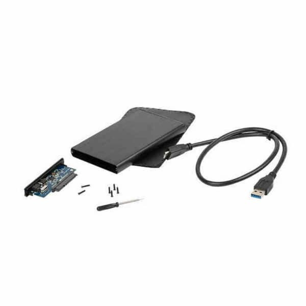 Kovalevyn kotelo Natec Rhino Musta 2,5" USB 2.0 480 MBit/s