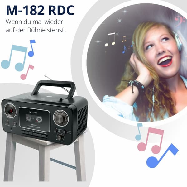 Radio-kasettisoitin Muse M-182 RDC