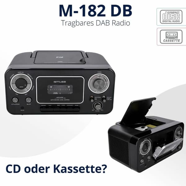 Radio-kasettisoitin Muse M-182 RDC