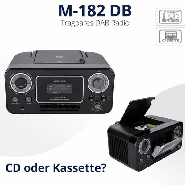 Radio-kasettisoitin Muse M-182 RDC