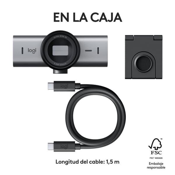 Webbkamera Logitech 960-001559 4K Ultra HD grafit