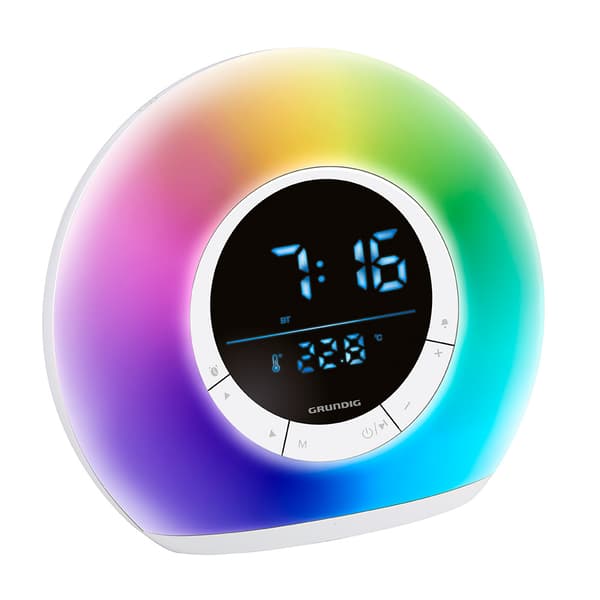 Grundig herätysvaloradio, jossa on Bluetooth-kaiutin ja FM-radio