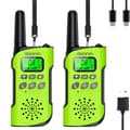 Miniatyrbillede 1 af 2: AWANFI Walkie Talkie, Genopladeligt Lithium-Ion Batteri, Langdistance Kommunikation,GG 2 stk.