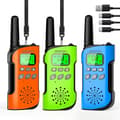 Miniatyrbillede 2 af 2: AWANFI Walkie Talkie, Genopladeligt Lithium-Ion Batteri, Langdistance Kommunikation,OGB 3 stk.