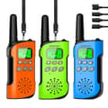Miniatyrbillede 1 af 2: AWANFI Walkie Talkie, Genopladeligt Lithium-Ion Batteri, Langdistance Kommunikation,OGB 3 stk.