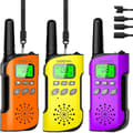 Miniatyrbillede 1 af 2: AWANFI Walkie Talkie, Genopladeligt Lithium-Ion Batteri, Langdistance Kommunikation,OYP 3 stk.