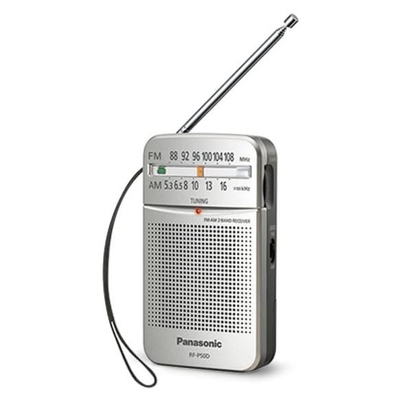 Radiotransistor Panasonic RF-P50DEG-S Röd Silvrig