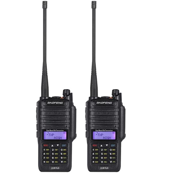 Walkie Talkie, Vattentät, Lång räckvidd, 2st 10w 4800mah, EURO