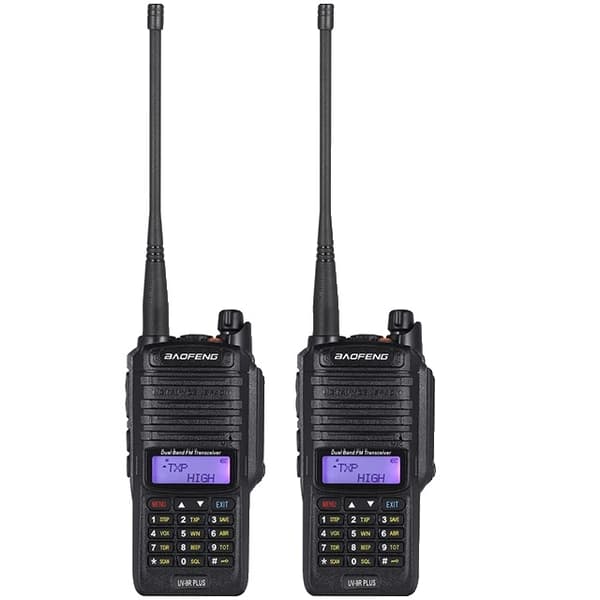 Walkie Talkie, Vattentät, Lång räckvidd, 2st 10w 4800mah, EURO