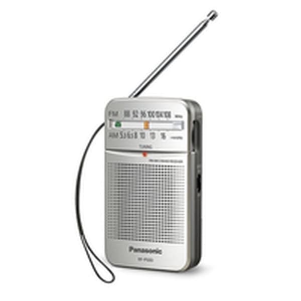 Transistorradio Panasonic RF-P50DEG-S Rød Sølvfarvet