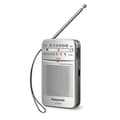 Miniatyrbilde 2 av 2: Transistorradio Panasonic RF-P50DEG-S Rød Sølv