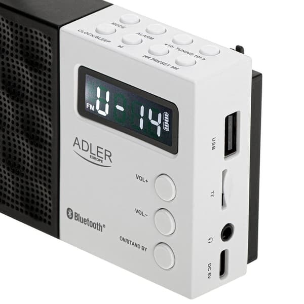 Radio Adler pll fm ad 1908 Svart Vit