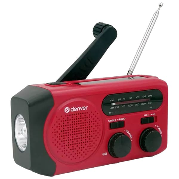 Denver SCR-2010 vevradio med solcellsladdning och 2000 mAh batteri