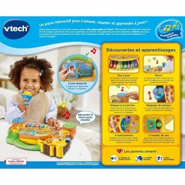 Soiva lelu Vtech JUNGLE ROCK - MI PIANO JIRAFA