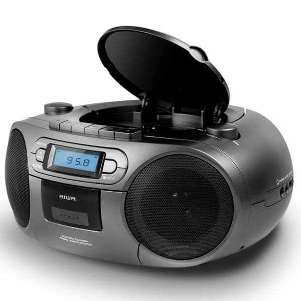 Radio-kasettisoitin Aiwa BBTC-550MG Bluetooth Harmaa