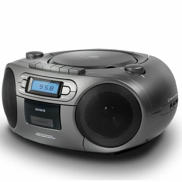 Radio-kasettisoitin Aiwa BBTC-550MG Bluetooth Harmaa