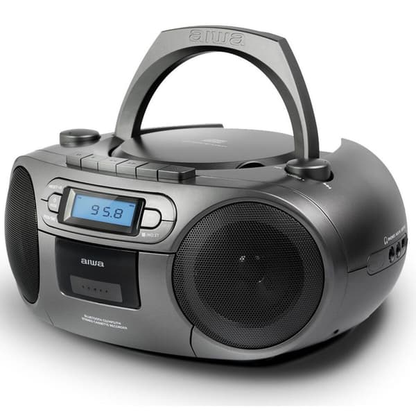 Radio-kasettisoitin Aiwa BBTC-550MG Bluetooth Harmaa