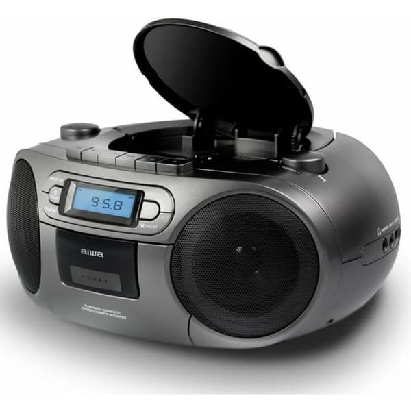Radio-kasettisoitin Aiwa BBTC-550MG Bluetooth Harmaa