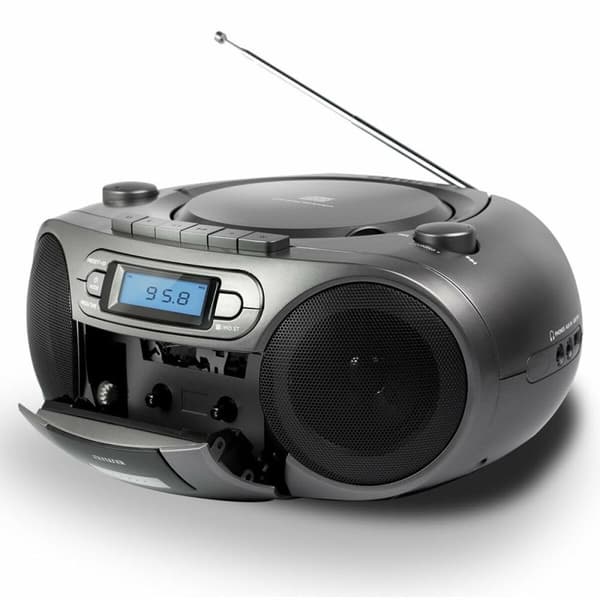 Radio-kasettisoitin Aiwa BBTC-550MG Bluetooth Harmaa