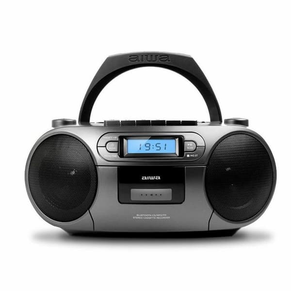 Radio-kasettisoitin Aiwa BBTC-550MG Bluetooth Harmaa