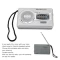 Miniatyrbillede 9 af 11: AM FM Transistor Radio DSP Chip Bærbar Mini Radio Med Lomme Med Højttalerstik Til Hovedtelefoner Sølv Grå