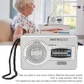 Miniatyrbillede 10 af 11: AM FM Transistor Radio DSP Chip Bærbar Mini Radio Med Lomme Med Højttalerstik Til Hovedtelefoner Sølv Grå