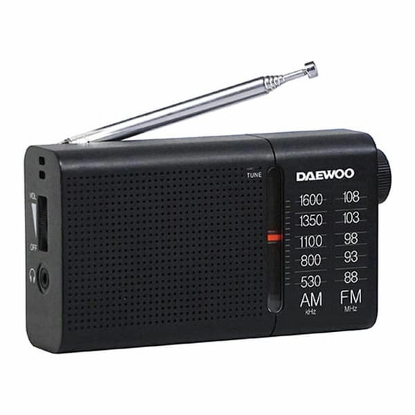 Transistorradio Daewoo Svart AM/FM