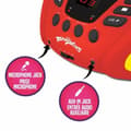 Miniatyrbillede 2 af 5: CD/MP3-afspiller Lexibook Miraculous Bluetooth 5.0 Rød