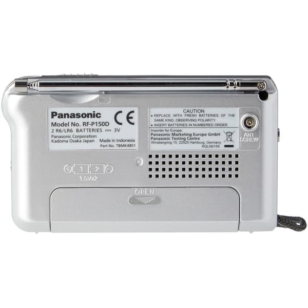 Transistorradio Panasonic Sølvfarvet