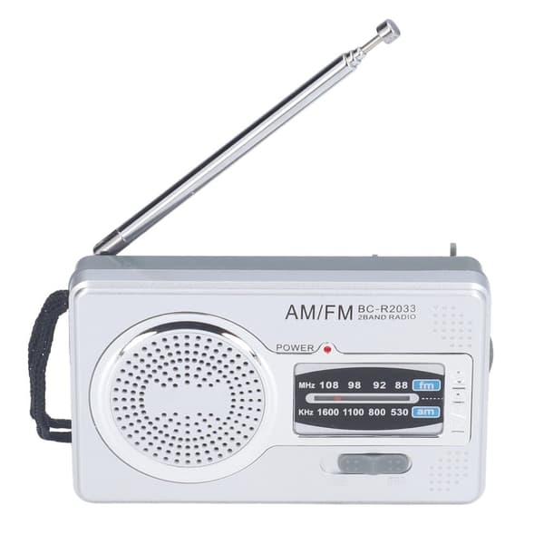 AM FM-radio med batteristr?mforsyning Vandt?t b?rbar radiomodtager i plastmateriale til udend?rs underholdning (BC-R2033)