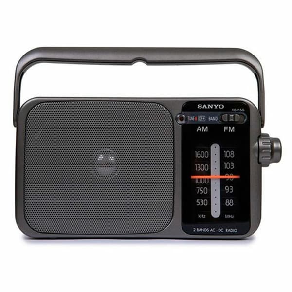 Transistorradio Sanyo Grå