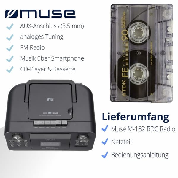 Radiokassette Muse M-182RDC