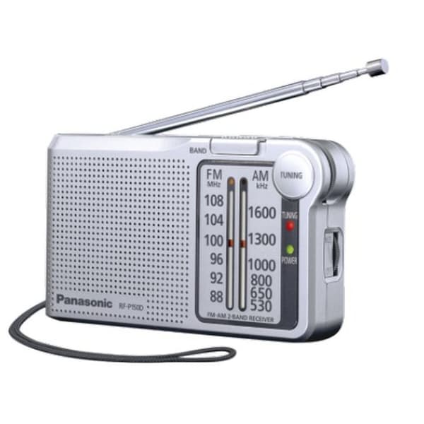 Transistorradio Panasonic Sølvfarvet