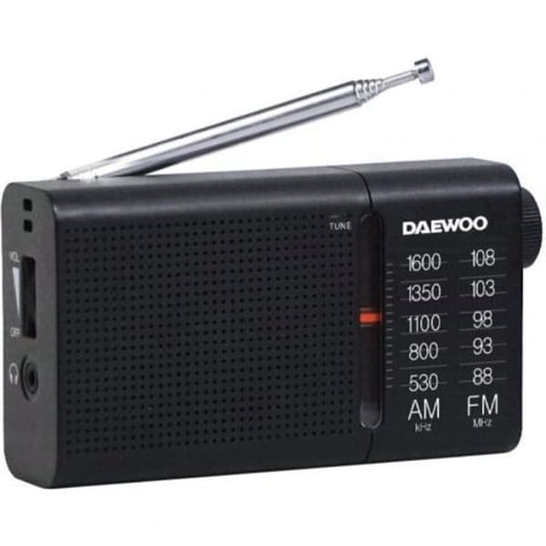 Transistorradio Daewoo DW1119 Sort AM/FM | CDON
