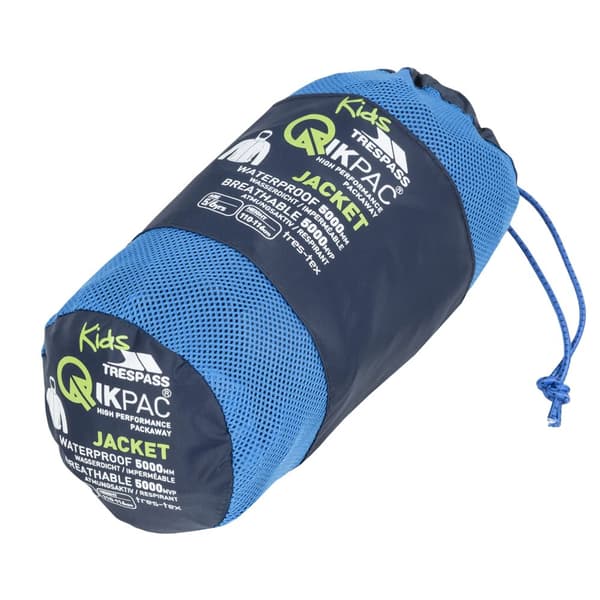 Trespass Childrens/Kids Qikpac Waterproof Packaway Jacket