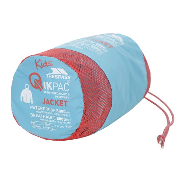 Trespass Childrens/Kids Qikpac Waterproof Packaway Jacket