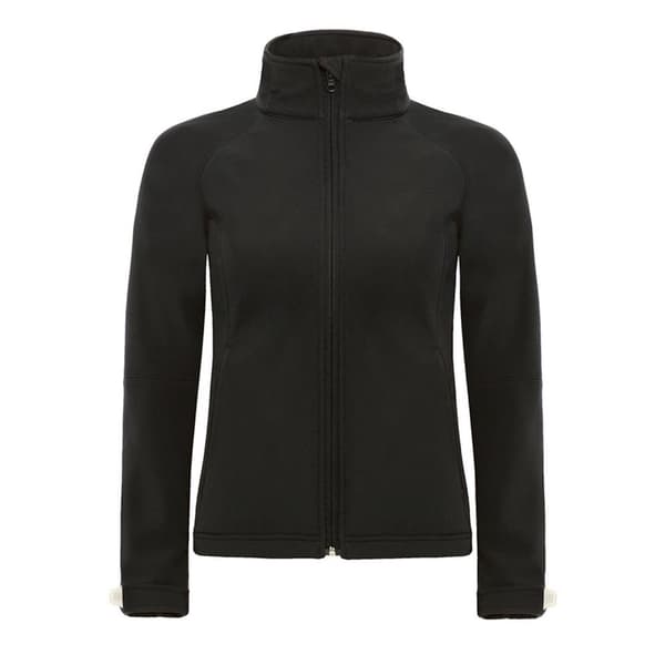B&C Womens Hooded Premium Softshell Jacket (vindtät, vattentät och andningsbar)