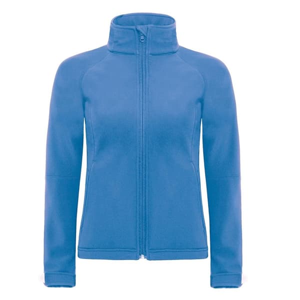 B&C Womens Hooded Premium Softshell Jacket (vindtät, vattentät och andningsbar)