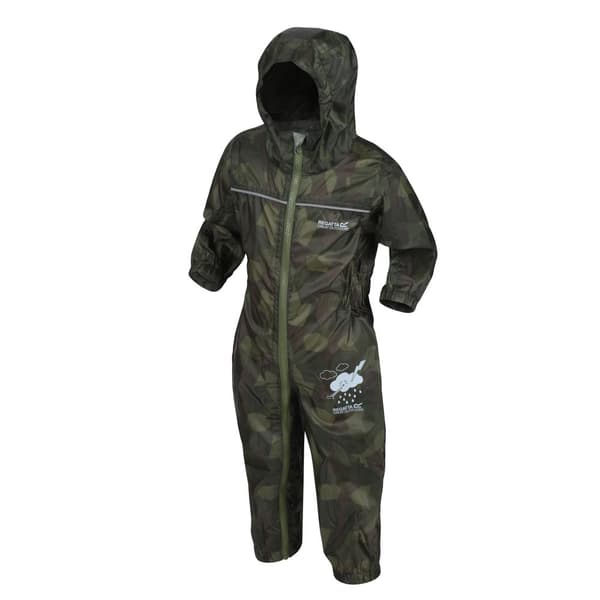 Regatta Great Outdoors Childrens Toddlers Puddle IV Waterproof Rainsuit