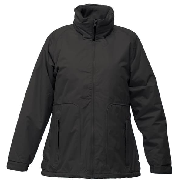 Regatta Womens/Ladies Waterproof Windproof Jacket (Fleece Lined) Black 18
