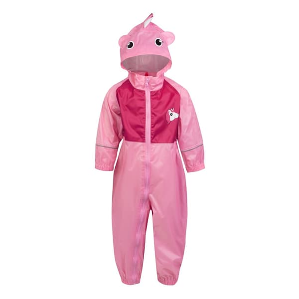 Regatta Childrens/Kids Charco Luna Unicorn Puddle Suit Sweet Pink 6 Years