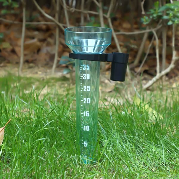 Bomclap Outdoor sademittari 35 mm kapasiteetti – 76 cm korkea, kestävä muovi, tarkka mittaus, kirkas putki, käytännöllinen kahva, säänvalvonta