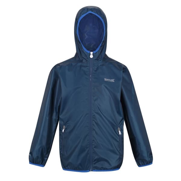 Regatta Great Outdoors Childrens/Kids Lever II Packaway Rain Jacket Moonlight Denim 15-16 Years