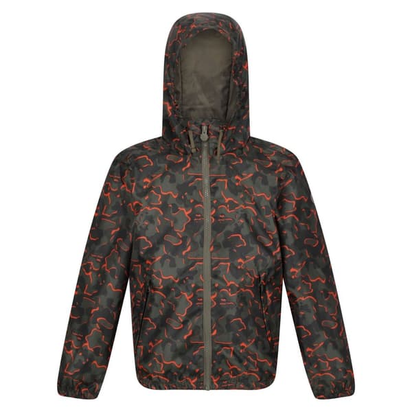 Regatta Barn/Kids Catkin Camo vattentät jacka Grape Leaf 3-4 Years