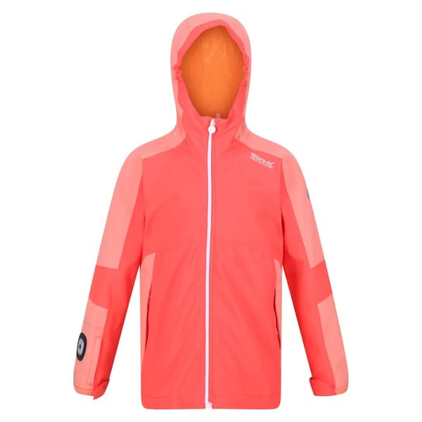 Regatta Børn/Børn Rayz vandtæt jakke Neon Peach/Fusion Coral 13 Years