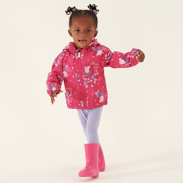 Regatta Childrens/Kids Peppa Pig Flowers vattentät jacka