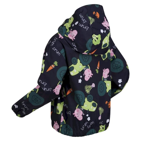 Regatta Childrens/Kids Peppa Pig Tractor Waterproof Jacket