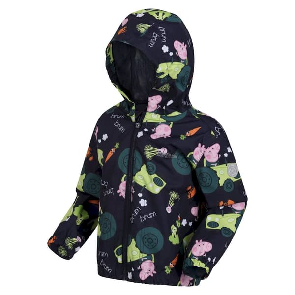 Regatta Childrens/Kids Peppa Pig Tractor Waterproof Jacket