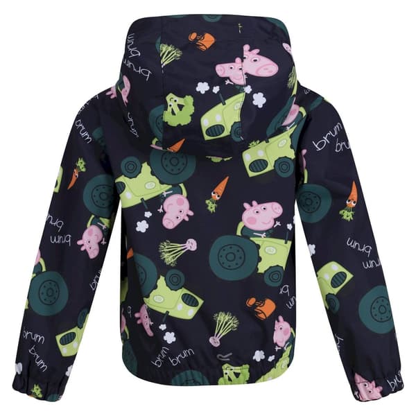 Regatta Childrens/Kids Peppa Pig Tractor Waterproof Jacket